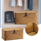 Nell Lidded Woven Storage Basket