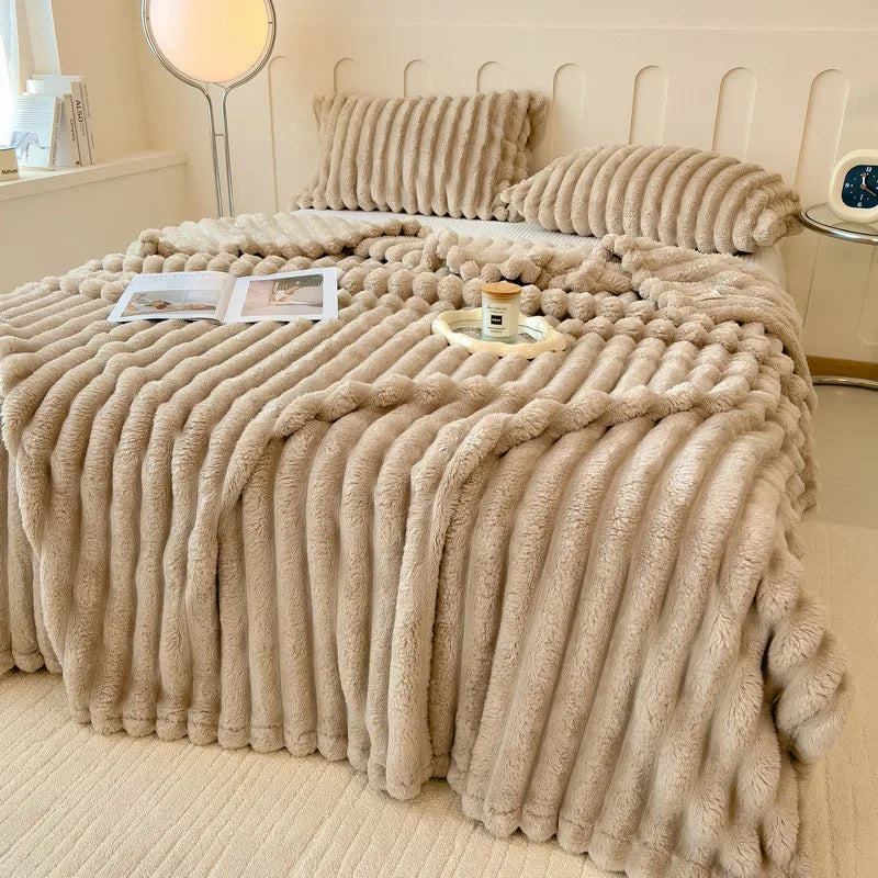 Leni Plush Faux-Fur Throw