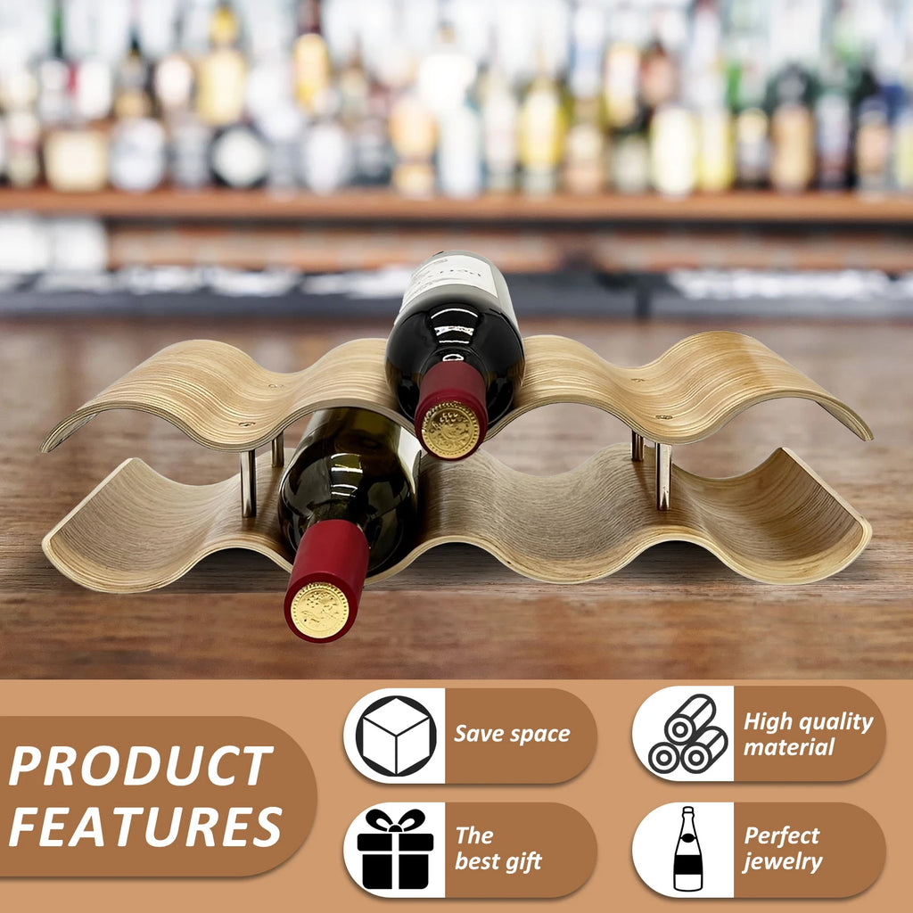Vino Solid Wood Wine Display Rack