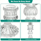 Clara Glass Candleholder Trio