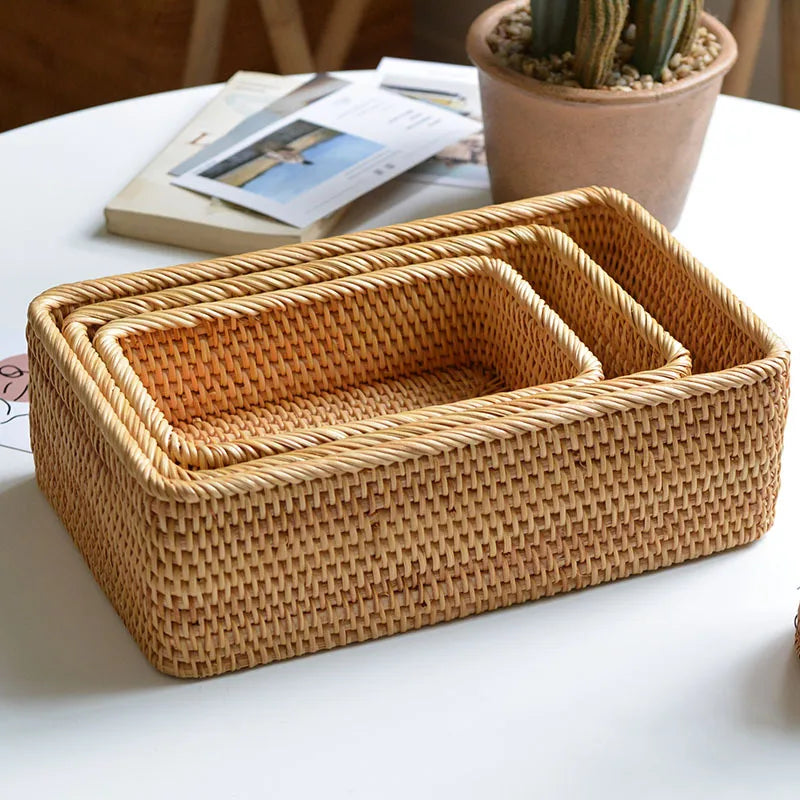 Reed Handwoven Rattan Organizer