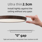 Ultra-Slim Woodgrain Ceiling Light — product detail view 2