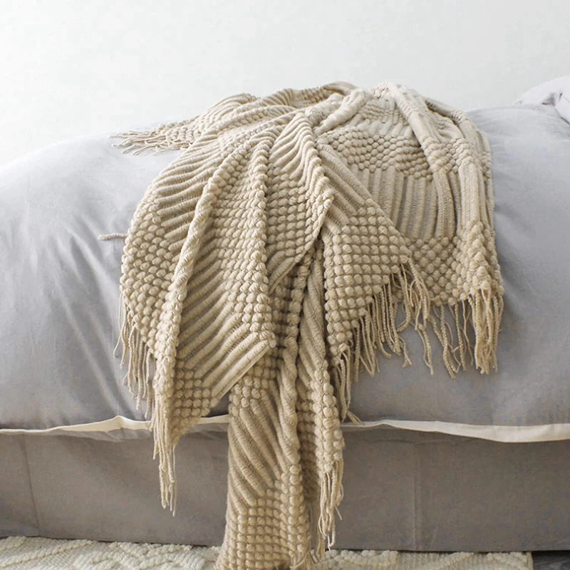 Freya Nordic Tassel Throw