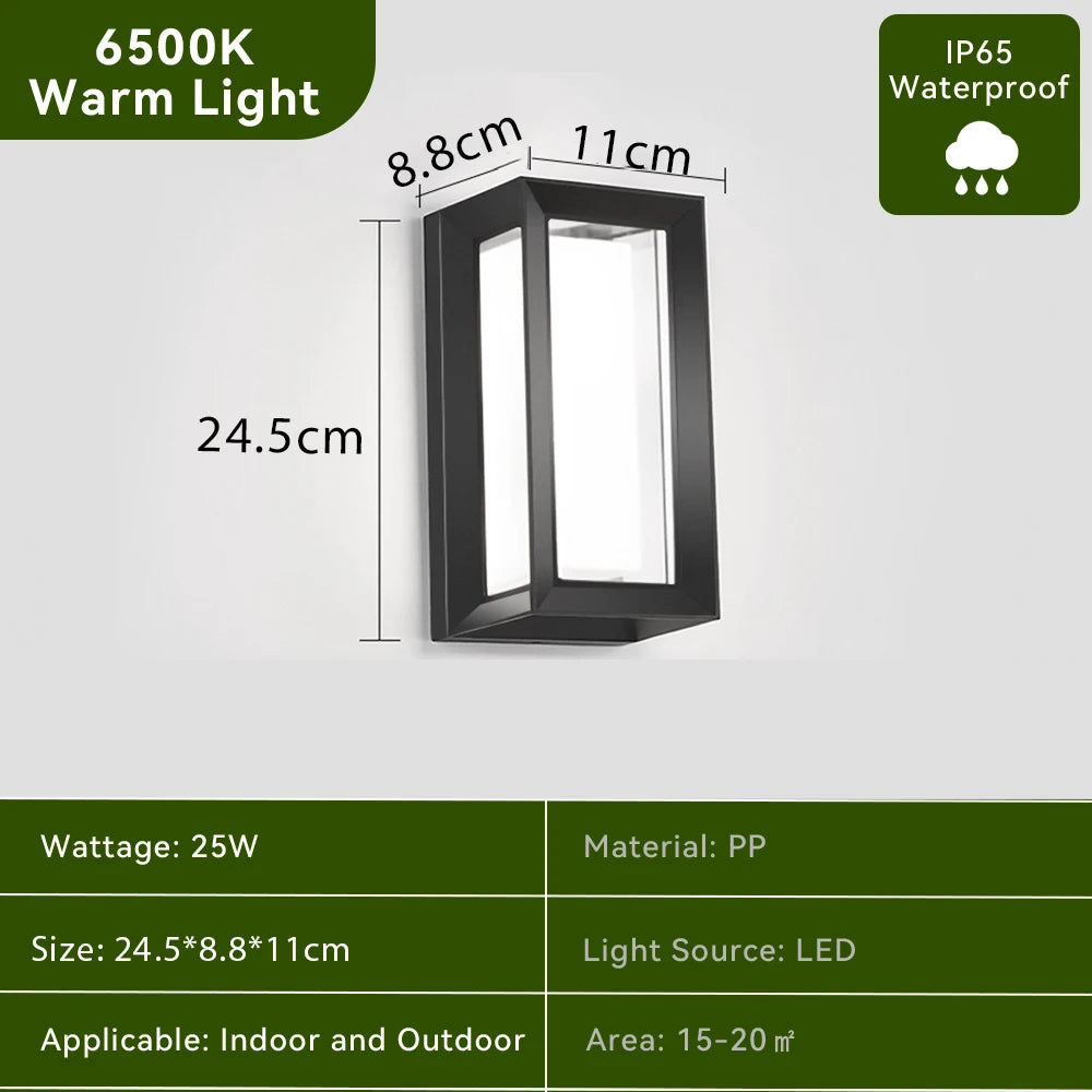 Modern Shield Outdoor Wall Light — product detail view 10