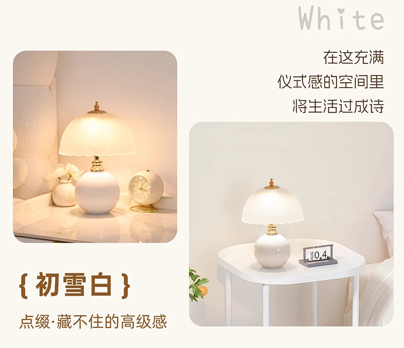 Nori Ceramic & Glass Book Lamp