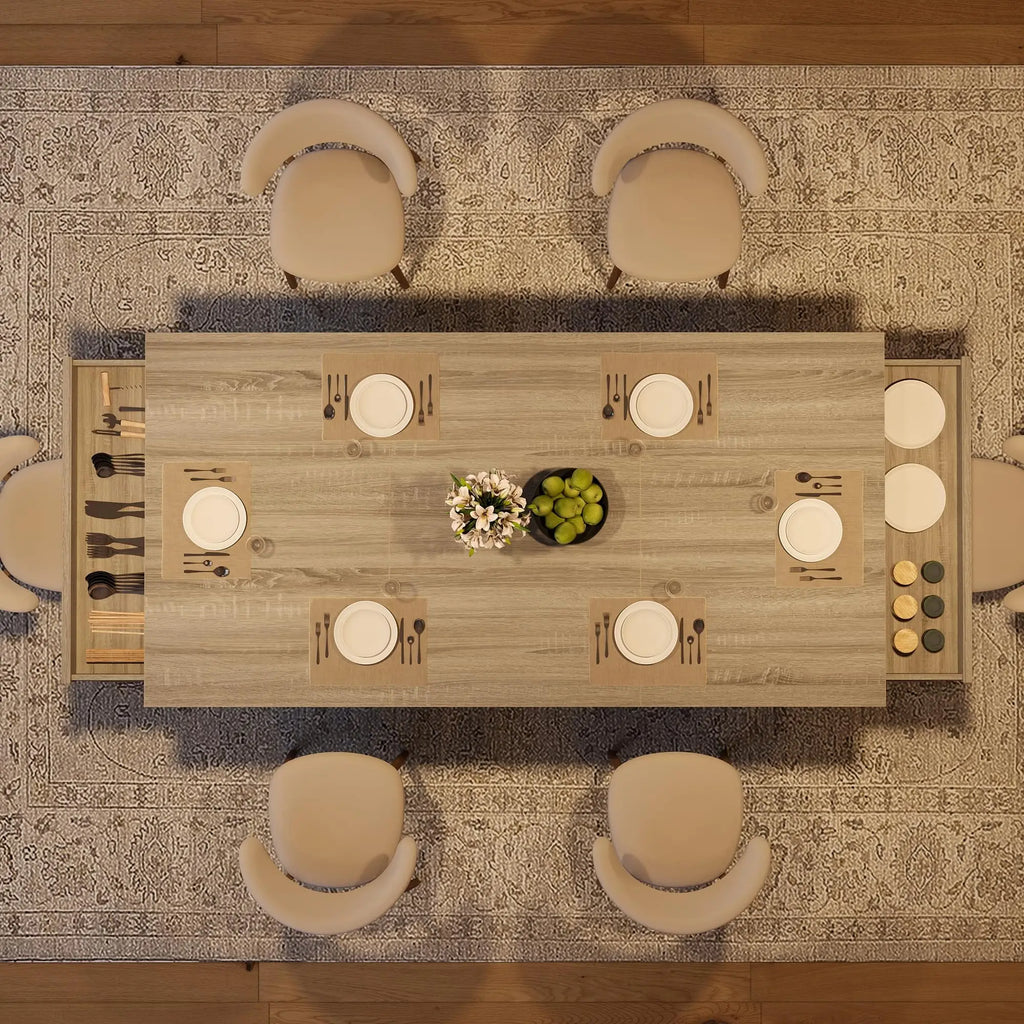 Hollis 71-Inch Storage Dining Table