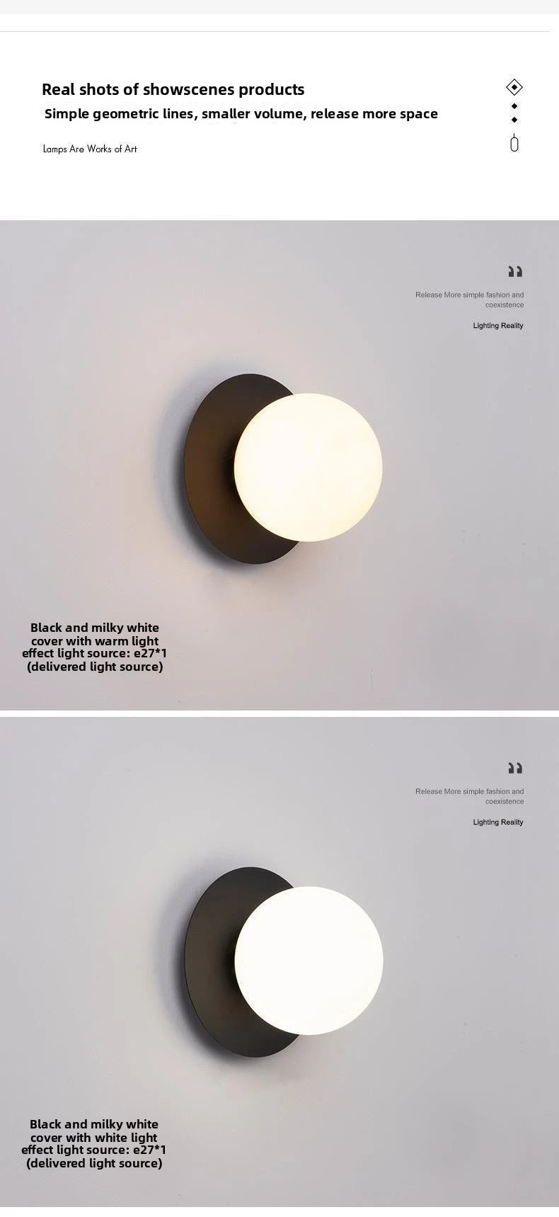 Opal Brass Frosted Globe Wall Sconce