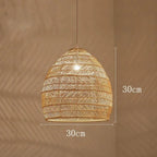 Cleo Handwoven Rattan Dome Pendant