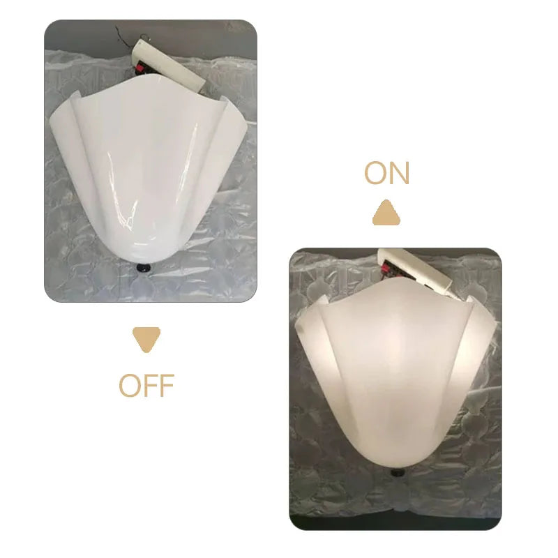 Selene Stacked Glass Shell Wall Sconce
