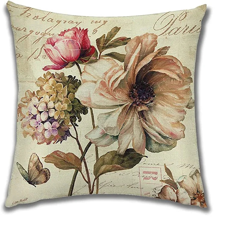 Posy Vintage Floral Cushion Cover