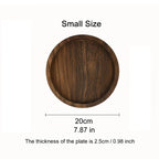 Rowan Round Wood Display Tray