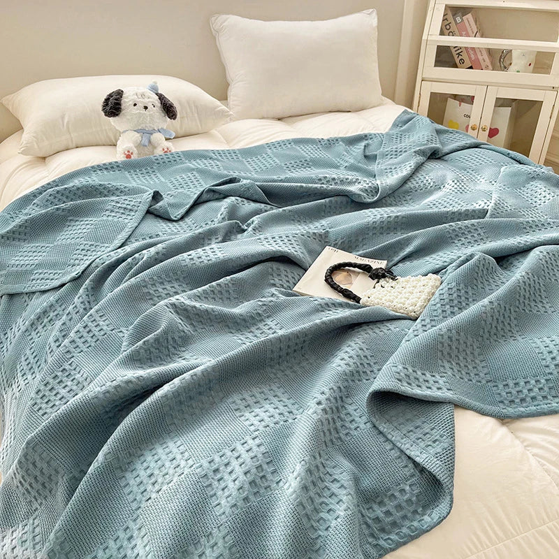 Maren Cotton Waffle Throw