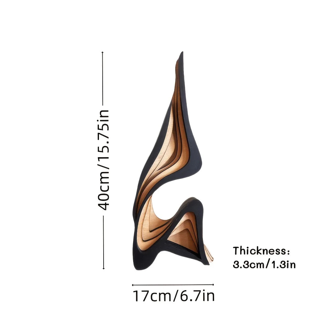 Linden Abstract Wood Sculpture