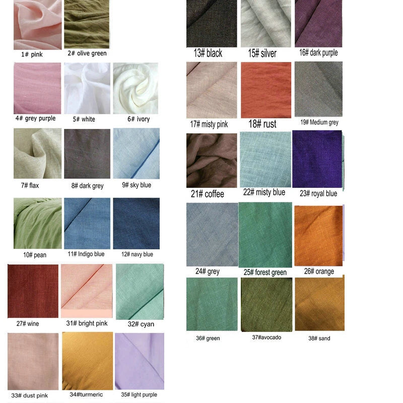 Elodie French Linen Duvet Cover