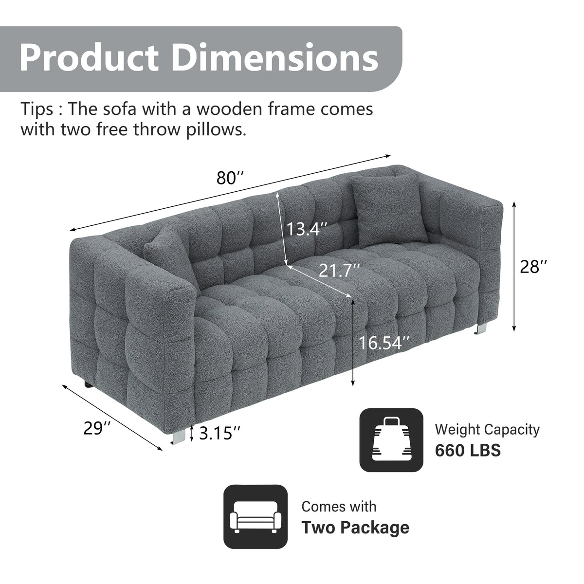 Poppy Teddy Fleece Sofa