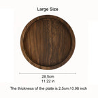 Rowan Round Wood Display Tray