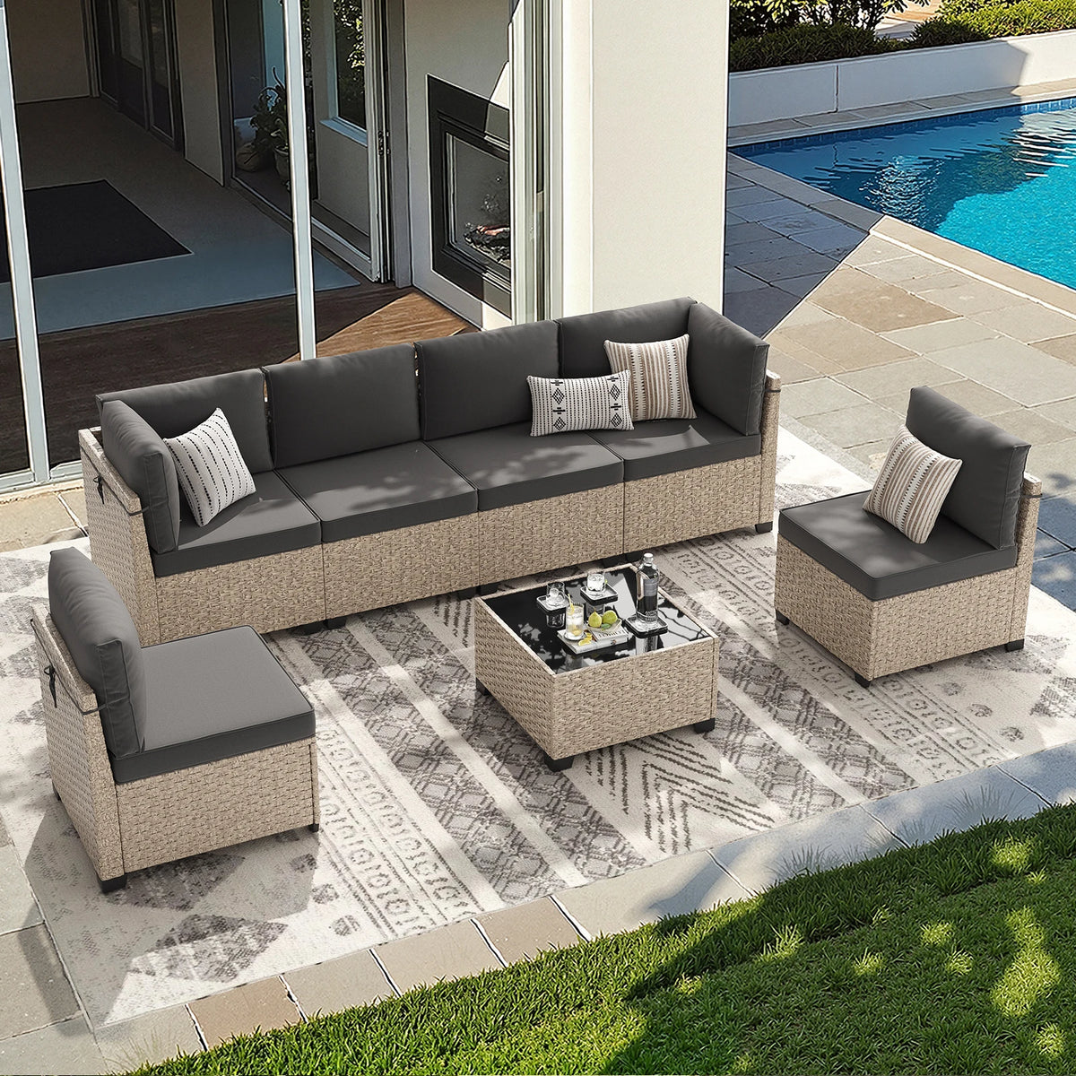 Sorrento Seven-Piece Patio Set
