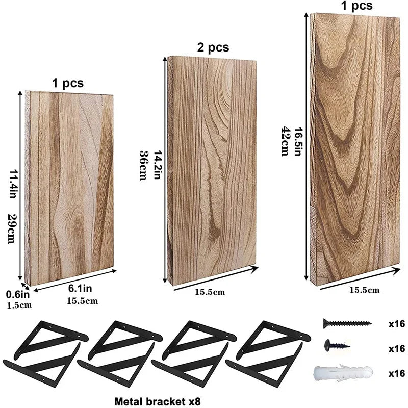 Perry Wooden Floating Shelves
