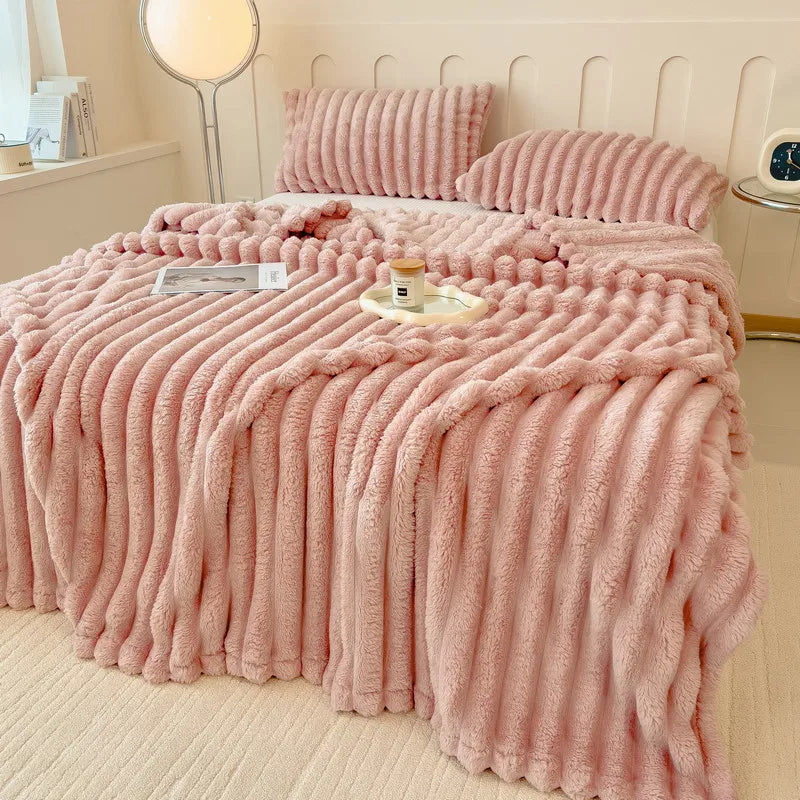 Leni Plush Faux-Fur Throw