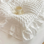 Liora Ruffled Seersucker Duvet Set