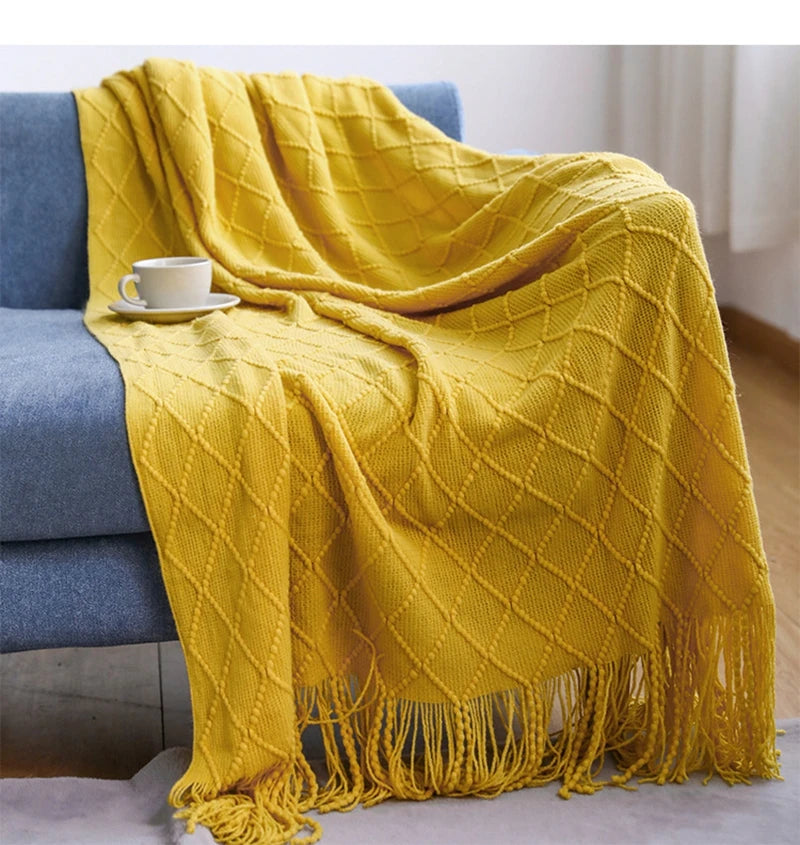 Freya Nordic Tassel Throw