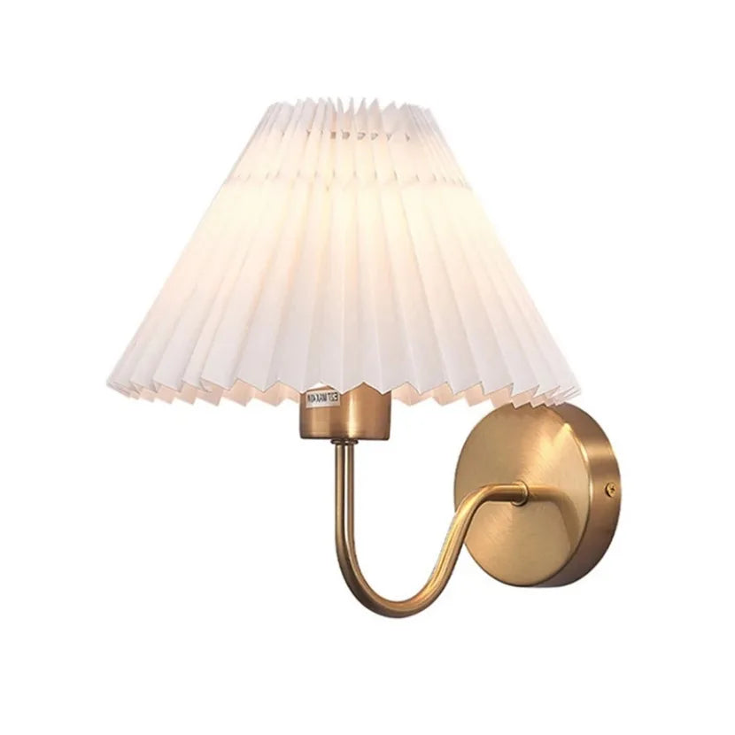 Rue Pleated Umbrella Wall Lamp