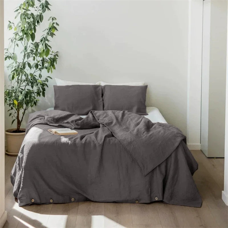Elodie French Linen Duvet Cover