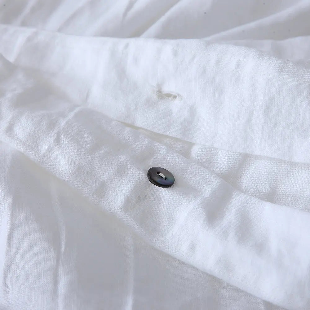 Elodie French Linen Duvet Cover