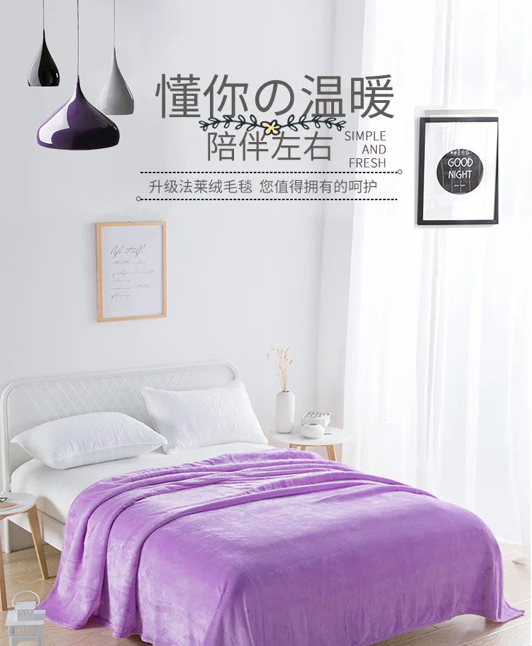 Dove Solid Plush Throw