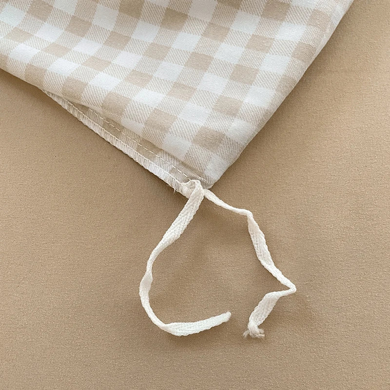 Kiso Washed Check Duvet Cover Set