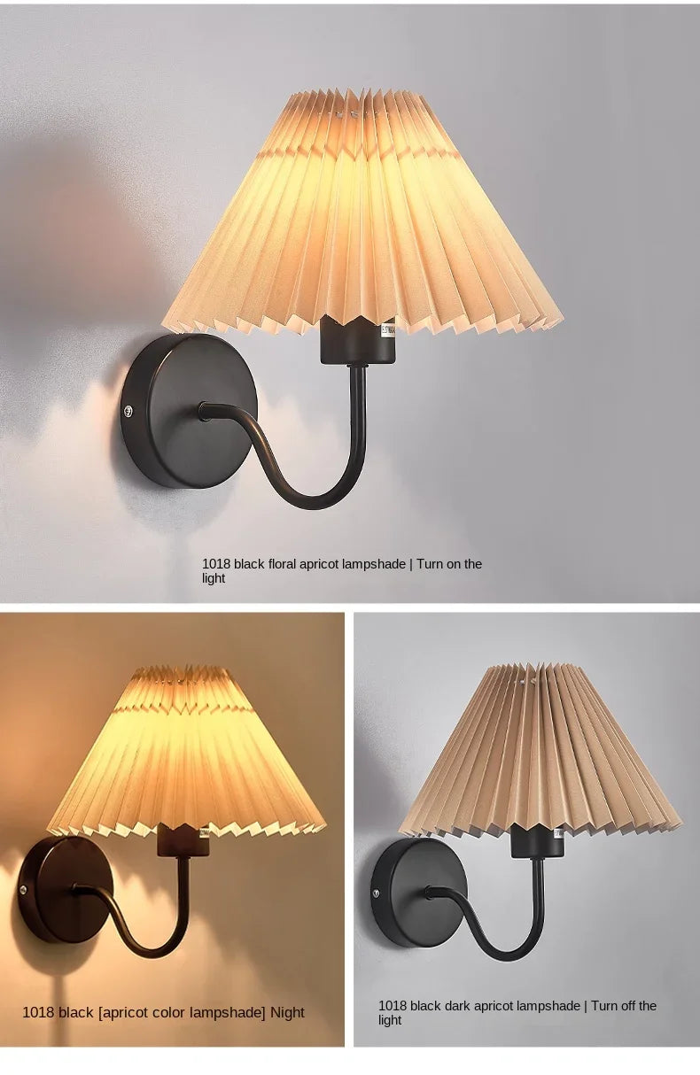 Rue Pleated Umbrella Wall Lamp