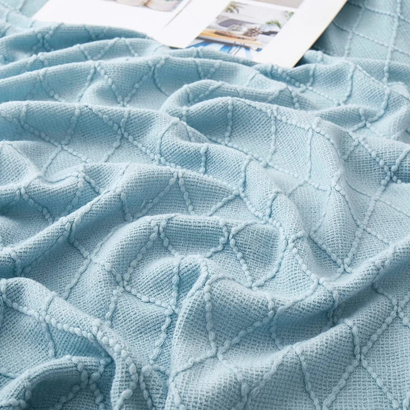 Poppy Chunky Tassel Knit Throw