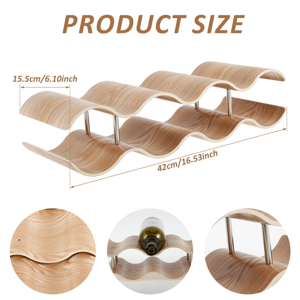 Vino Solid Wood Wine Display Rack