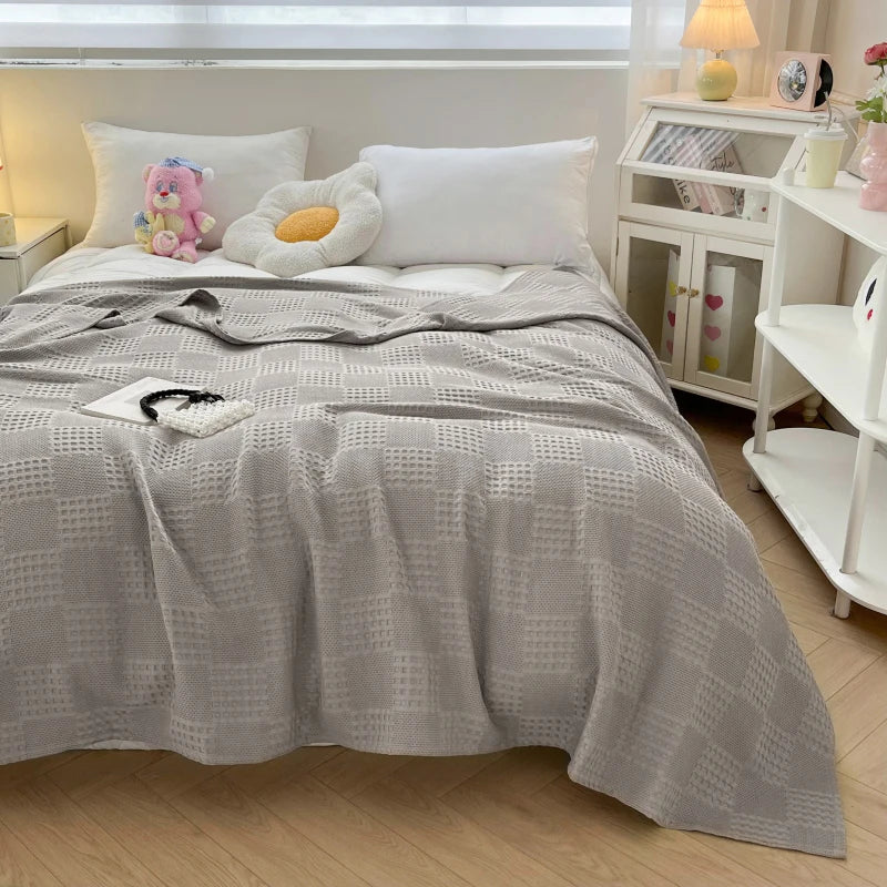 Maren Cotton Waffle Throw