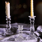 Clara Glass Candleholder Trio