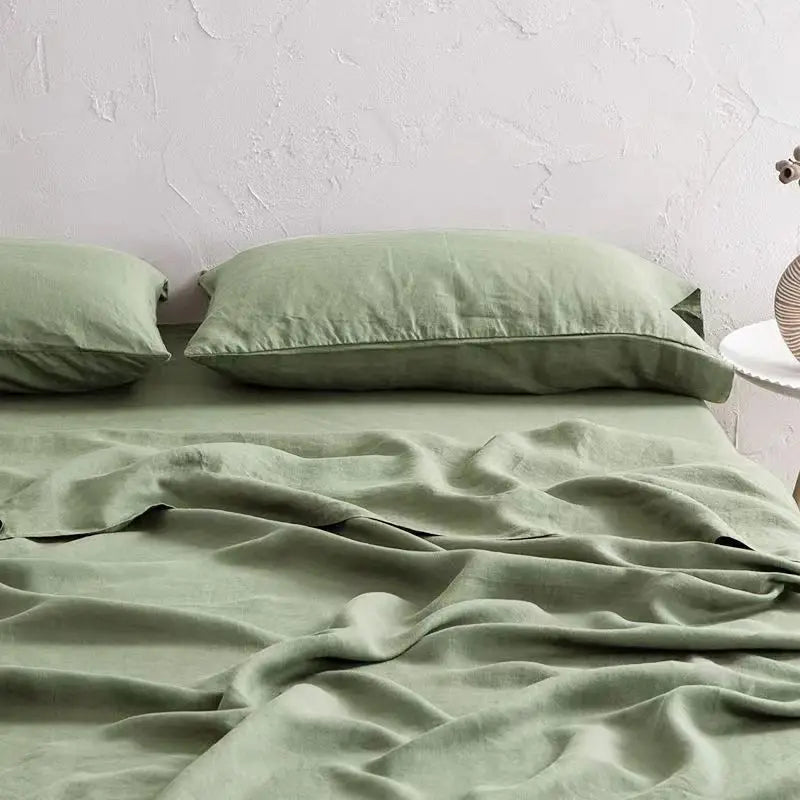 Soren Washed Flax-Linen Sheet Set