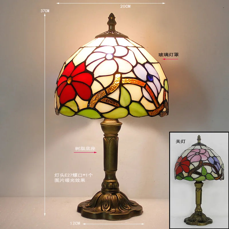 Rosalie Stained Glass Table Lamp
