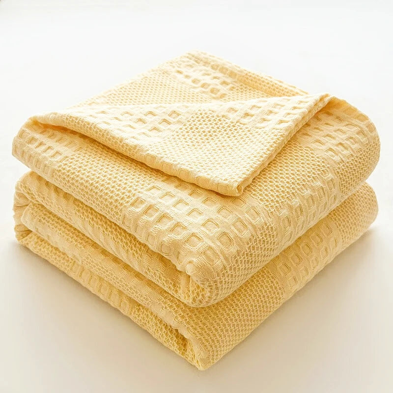 Maren Cotton Waffle Throw