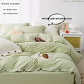 Oona Washed Cotton Button Duvet Set
