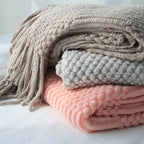 Poppy Chunky Tassel Knit Throw