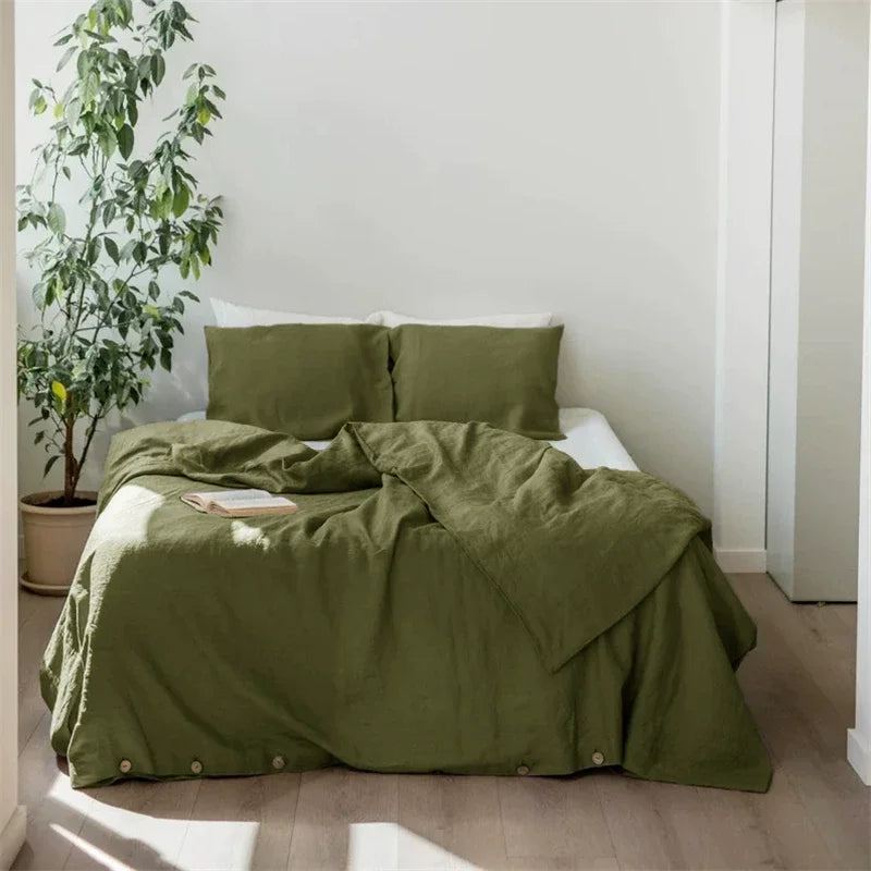 Elodie French Linen Duvet Cover