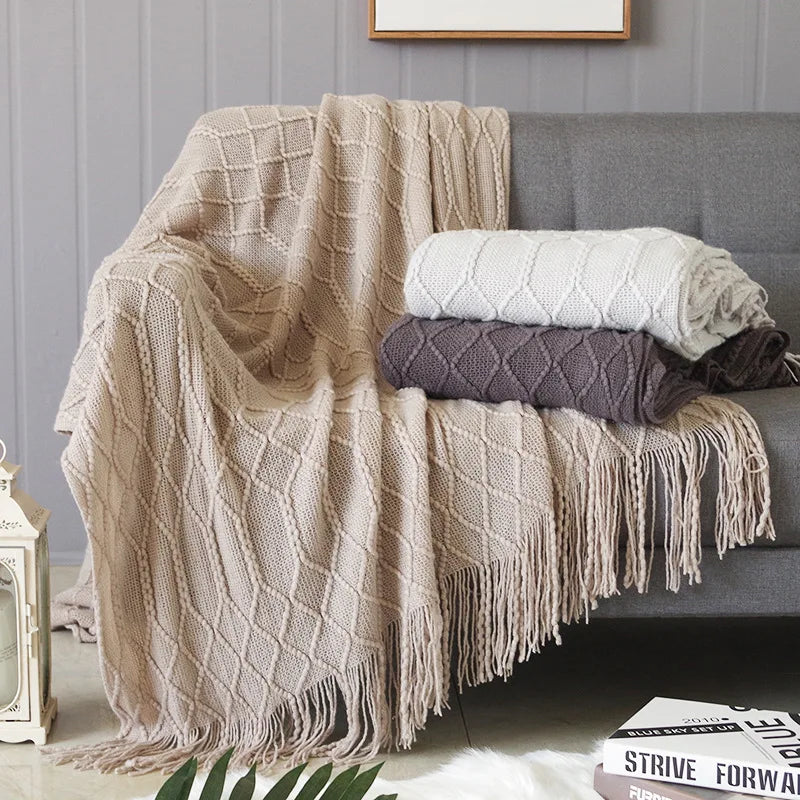 Freya Nordic Tassel Throw