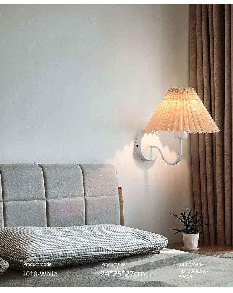 Rue Pleated Umbrella Wall Lamp