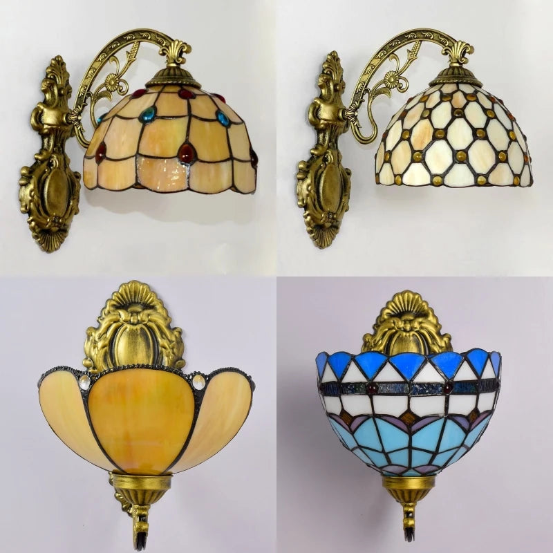Odette Stained Glass Wall Sconce