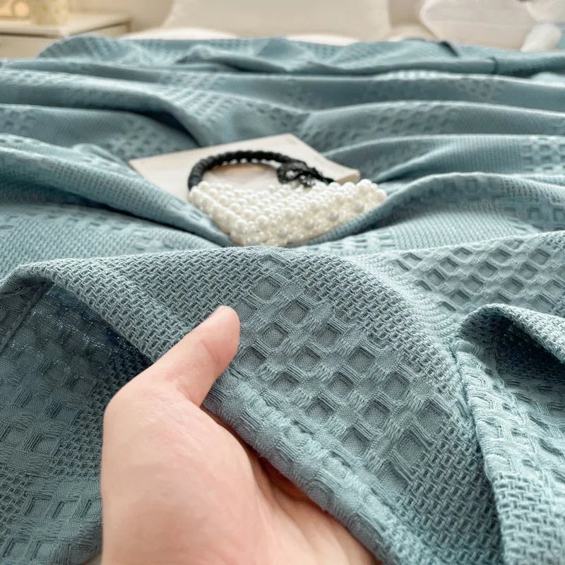 Maren Cotton Waffle Throw