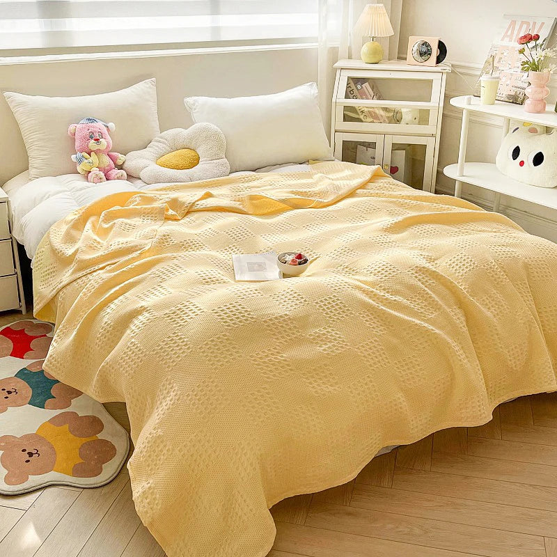 Maren Cotton Waffle Throw