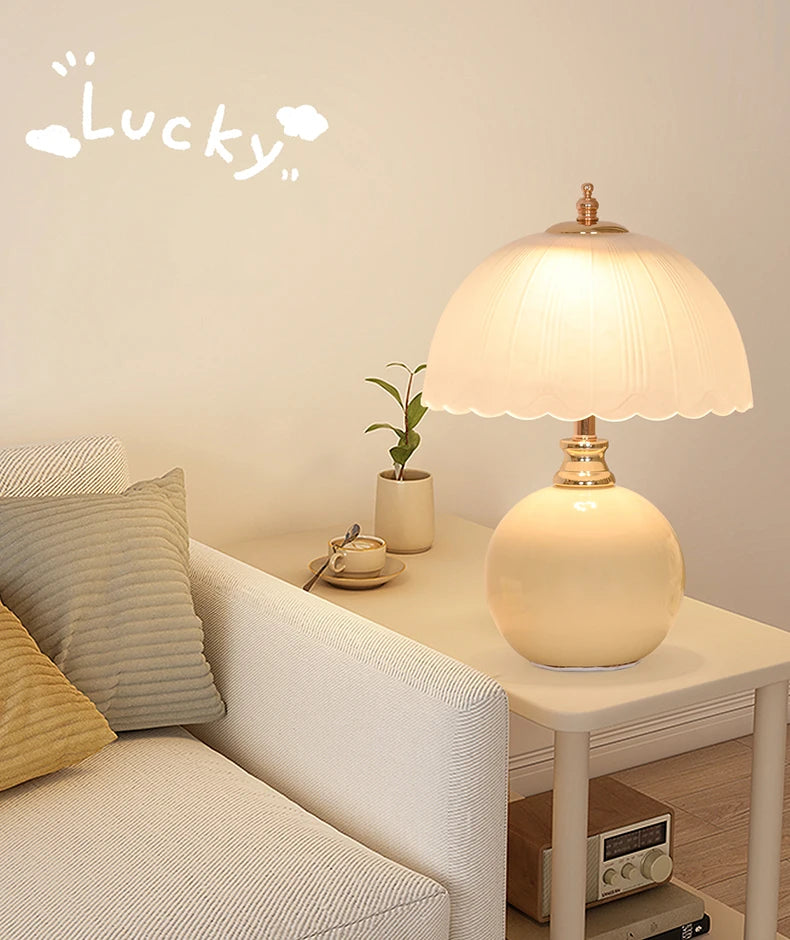 Nori Ceramic & Glass Book Lamp