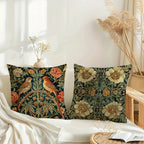 Meadow Botanical Linen Pillow Cover
