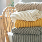 Poppy Chunky Tassel Knit Throw