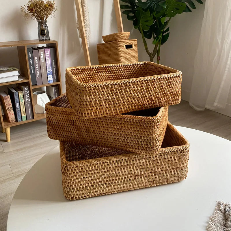 Reed Handwoven Rattan Organizer